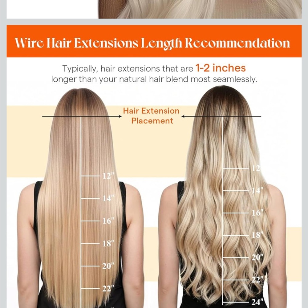 Halo Platinum Blonde Hair Extensions - Picture 3 of 13